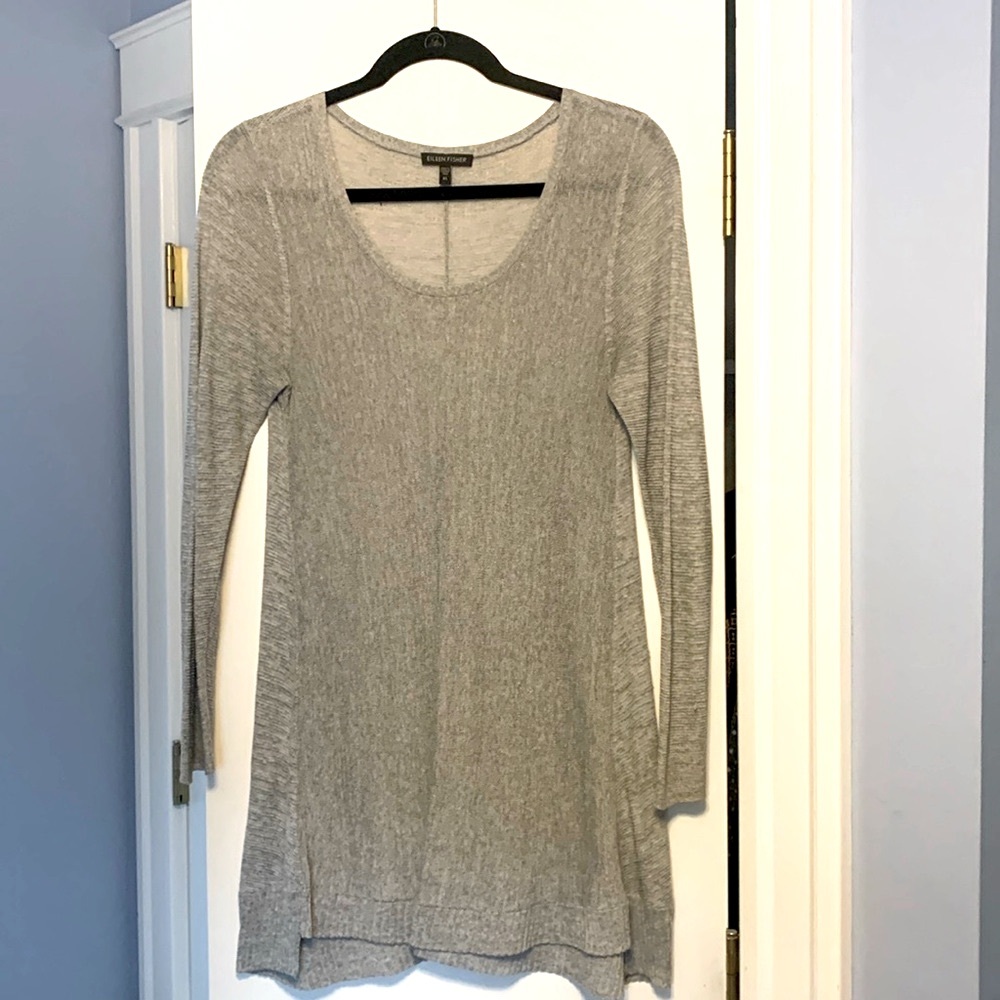 Eileen Fischer grey tunic, size XS